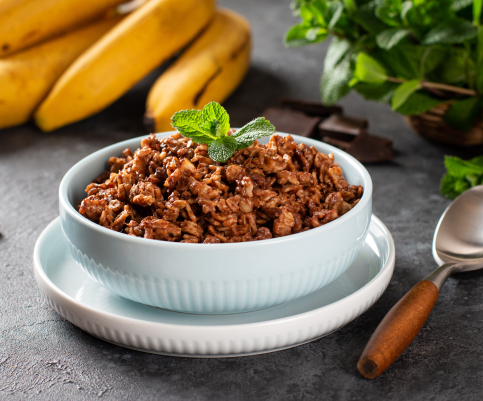 Receta Avena reposada de chocolate